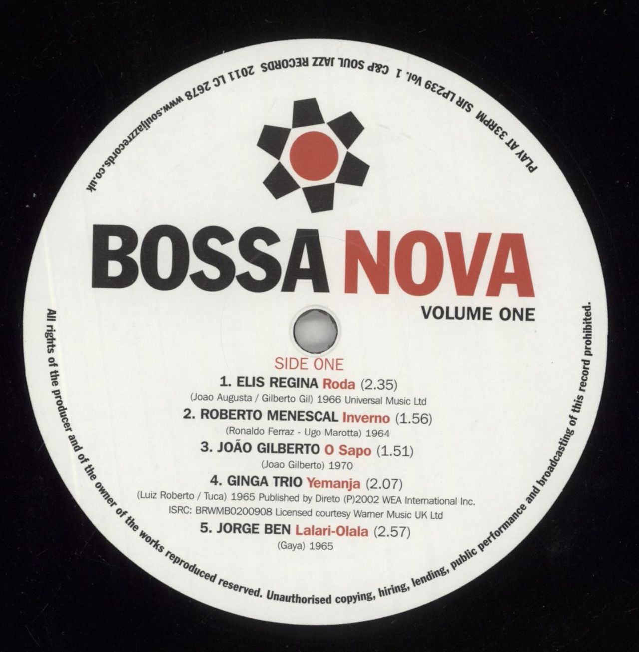 Various-Soul & Funk Bossa Nova And The Rise Of Brazilian Music In The 1960s - Volume One UK 2-LP vinyl set