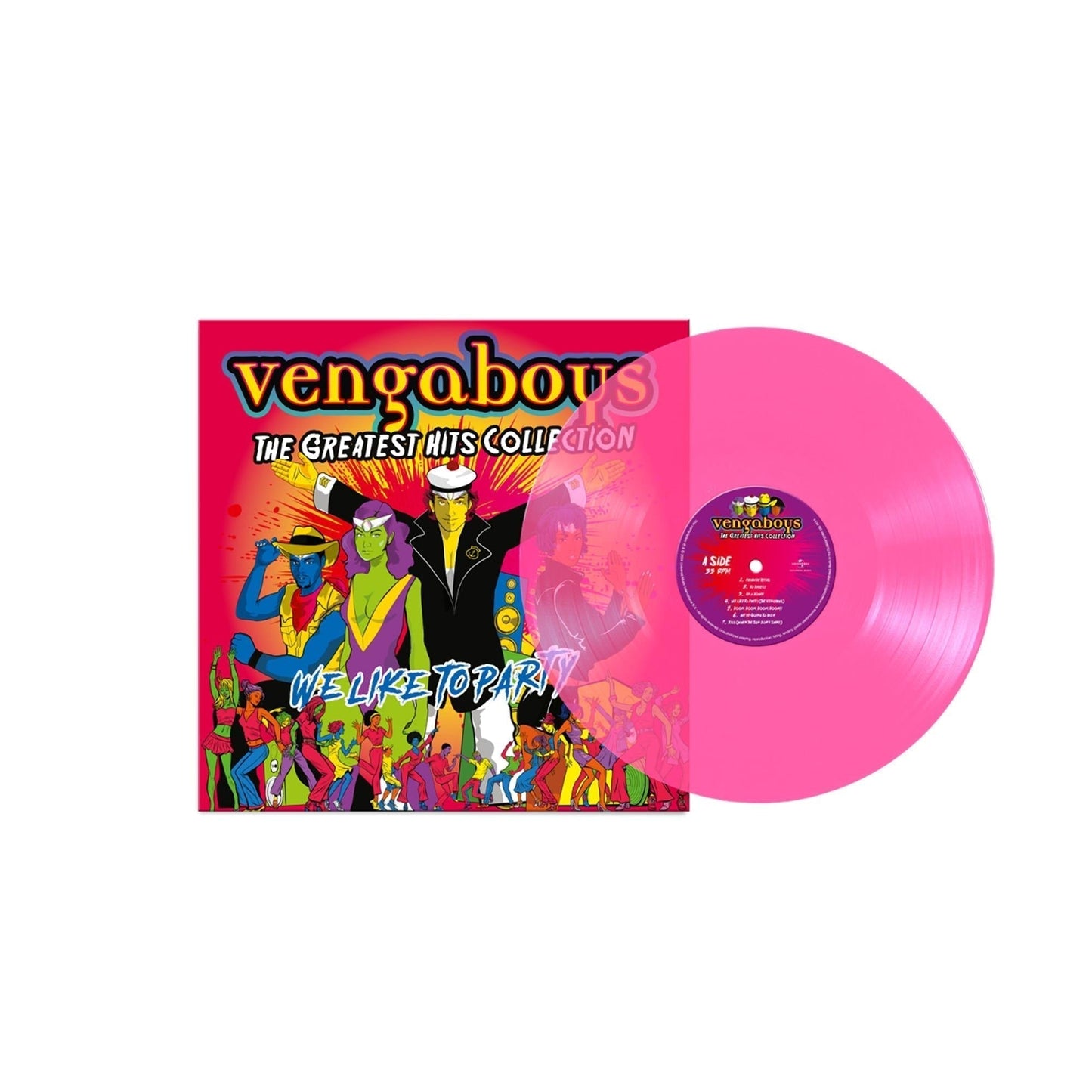 Vengaboys - The Greatest Hits Collection - Transparent Pink Vinyl LP Record