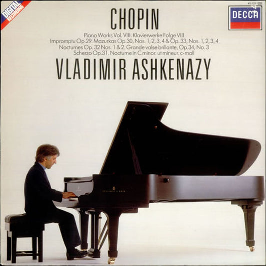 Vladimir Ashkenazy Chopin: Piano Works Vol. VIII UK Vinyl LP