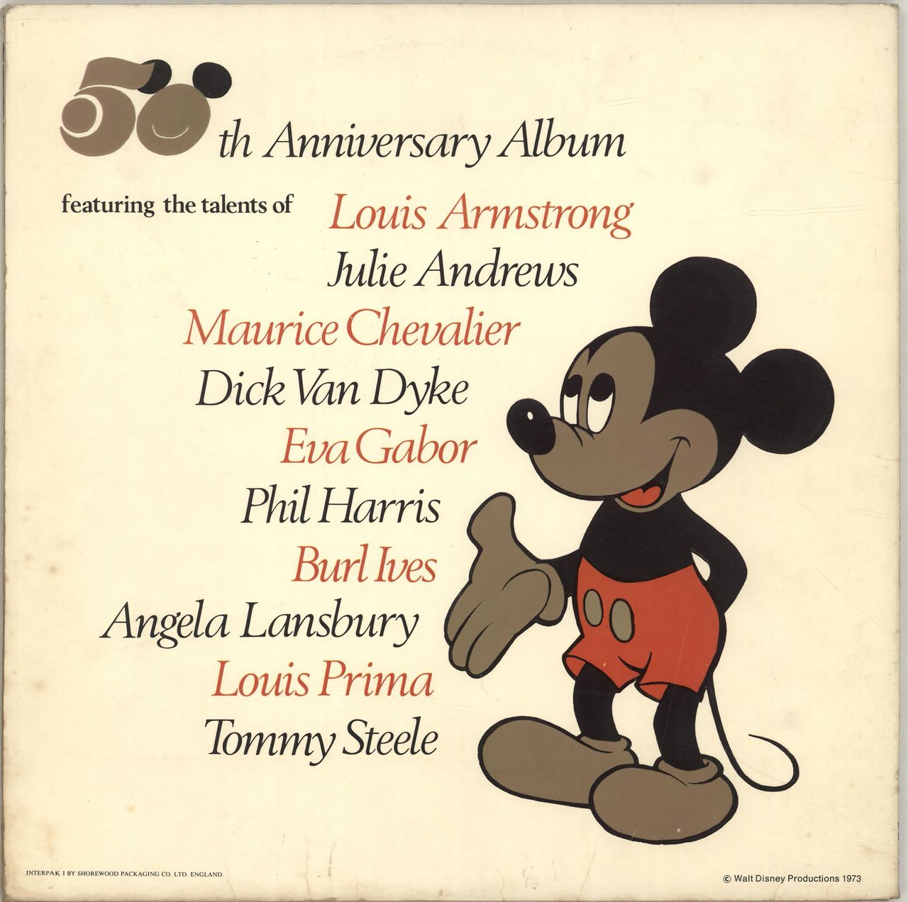 Walt Disney The Golden Years Of Disney UK Vinyl LP