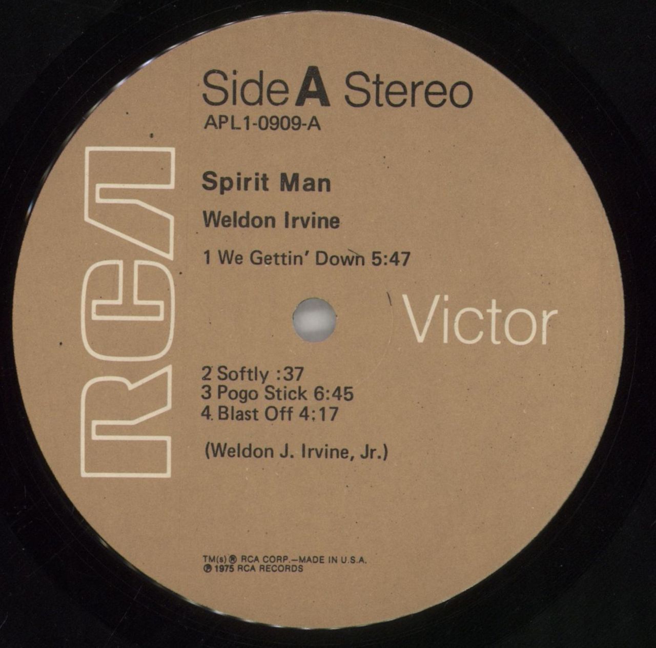 Weldon Irvine Spirit Man US Vinyl LP