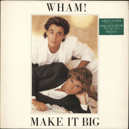 Wham Make It Big - Green hype sticker Dutch Vinyl LP