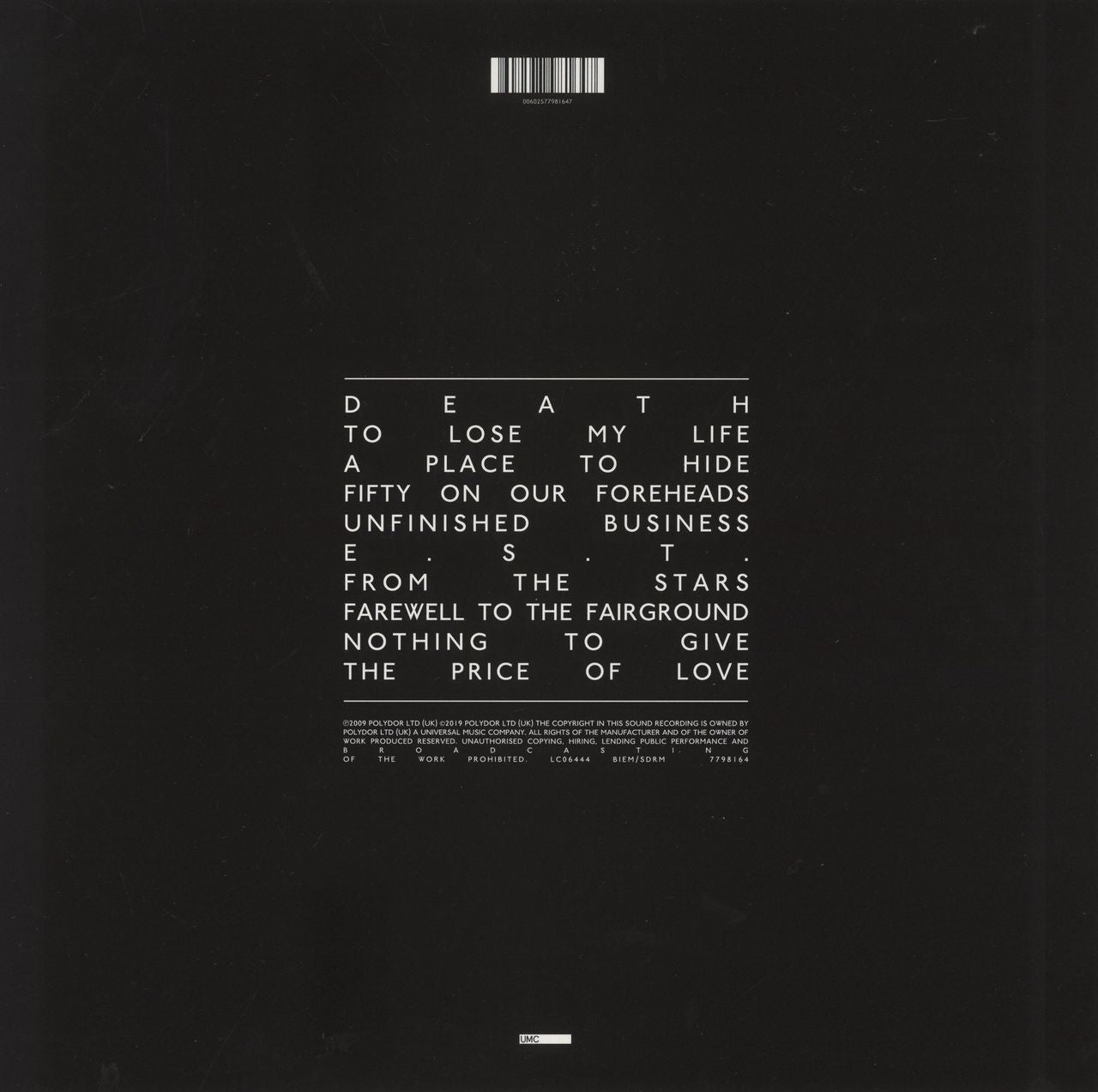 White Lies To Lose My Life - 180gm UK Vinyl LP