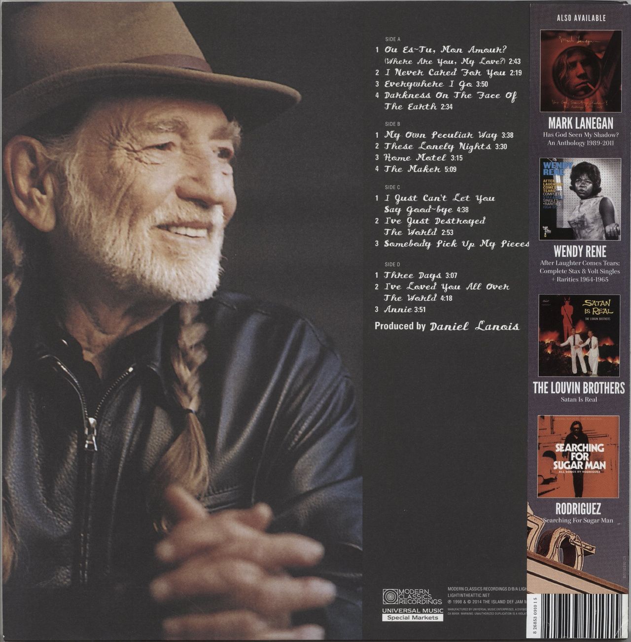 Willie Nelson Teatro - Orange Vinyl - RSD US Vinyl LP