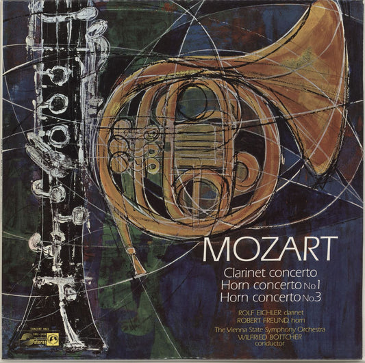 Wolfgang Amadeus Mozart Clarinet Concerto / Horn Concerto No. 1 / Horn Concerto No. 3 UK Vinyl LP