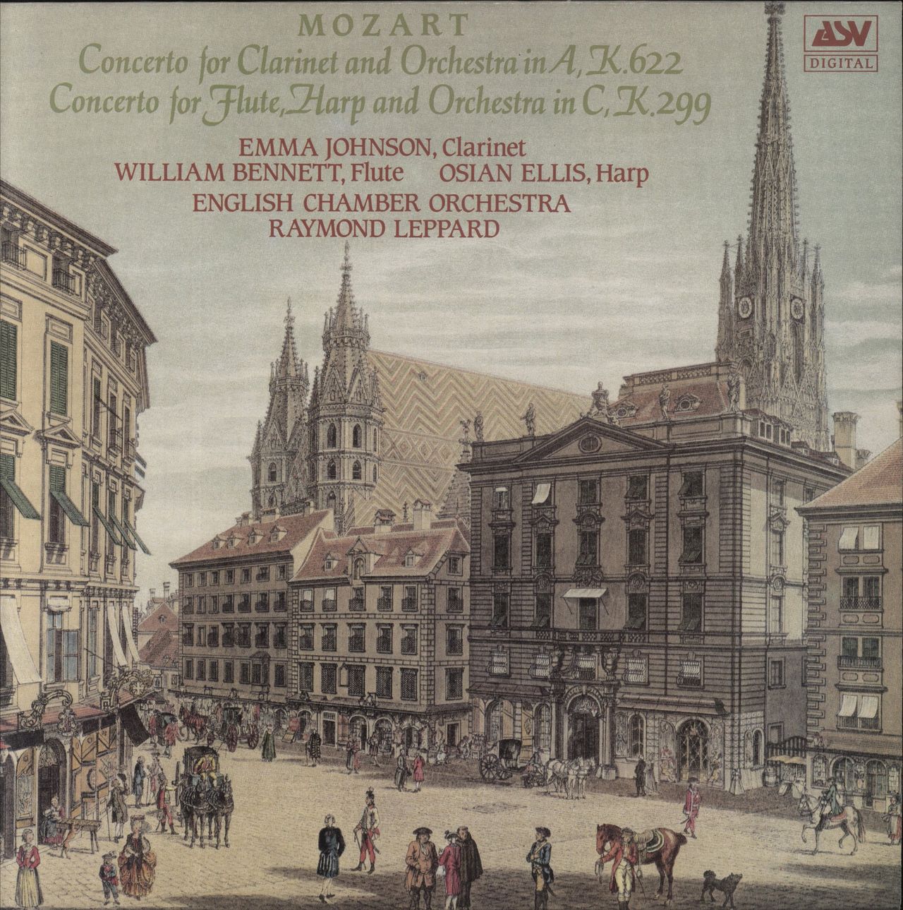 Wolfgang Amadeus Mozart Concerto For Clarinet And Orchestra In A, K.622 / Concerto For Flute, Harp And Orchestra In C, K.299 UK Vinyl LP
