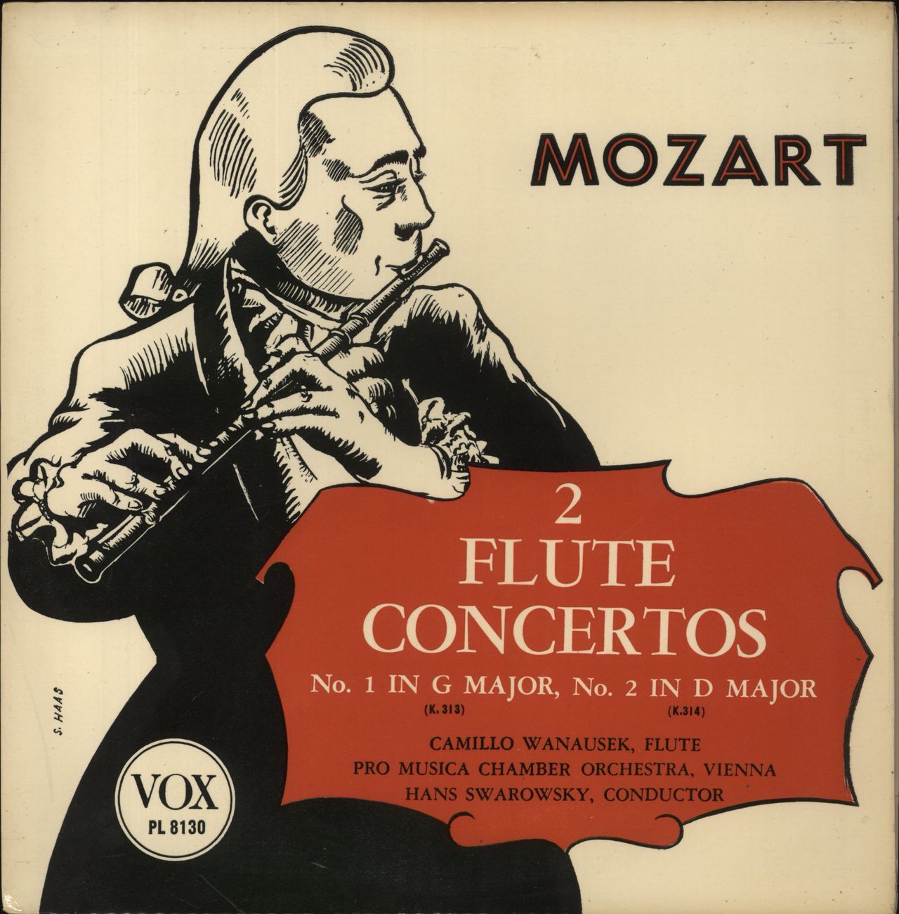 Wolfgang Amadeus Mozart Mozart: 2 Flute Concertos No.1 In G Major (K. 313), No. 2 In D Major (K. 314) UK Vinyl LP