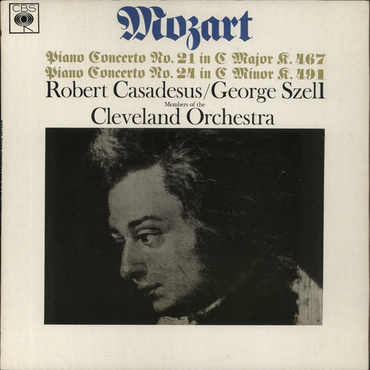 Wolfgang Amadeus Mozart Mozart: Piano Concerto No. 21 In C Major K.467 / Piano Concerto No. 24 In C Minor K.491 UK Vinyl LP