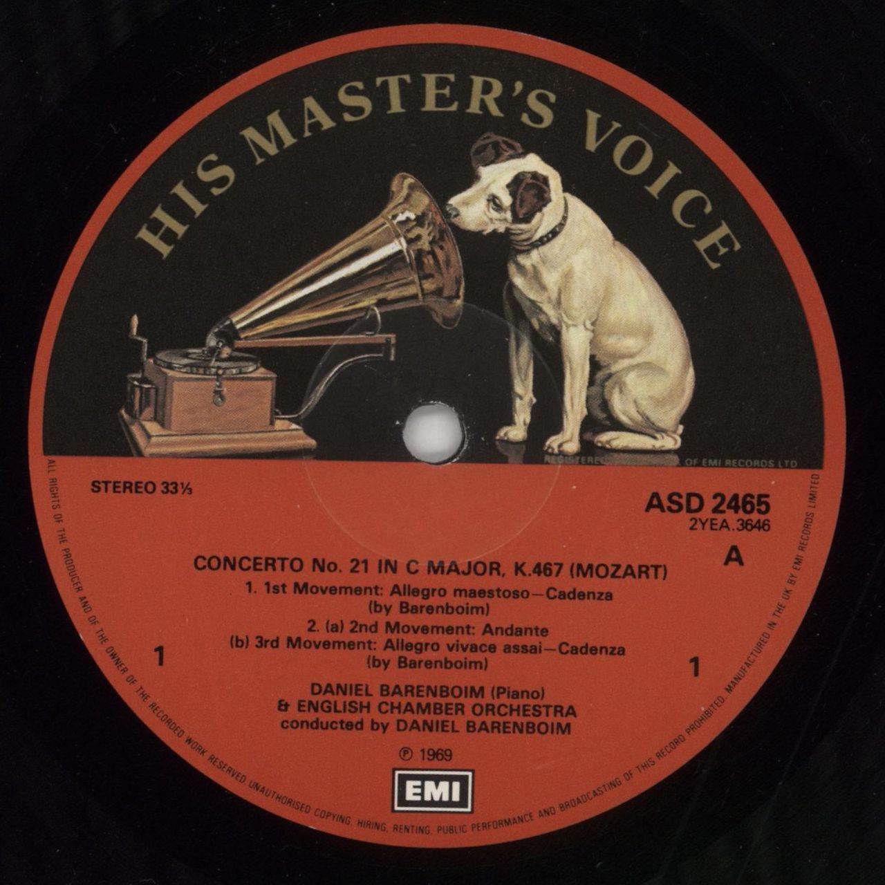 Wolfgang Amadeus Mozart Mozart Piano Concertos: No. 21 In C Major, K.467 · No. 27 In B Flat Major, K.595 UK Vinyl LP