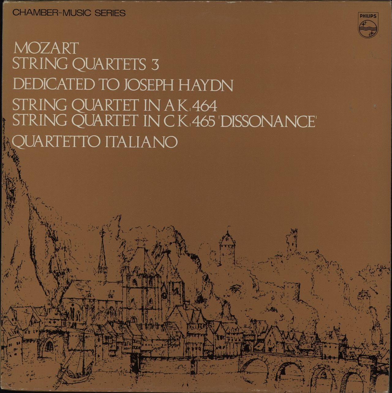 Wolfgang Amadeus Mozart String Quartet in A, K.464 & String Quartet in C, K465 "Dissonance" UK Vinyl LP