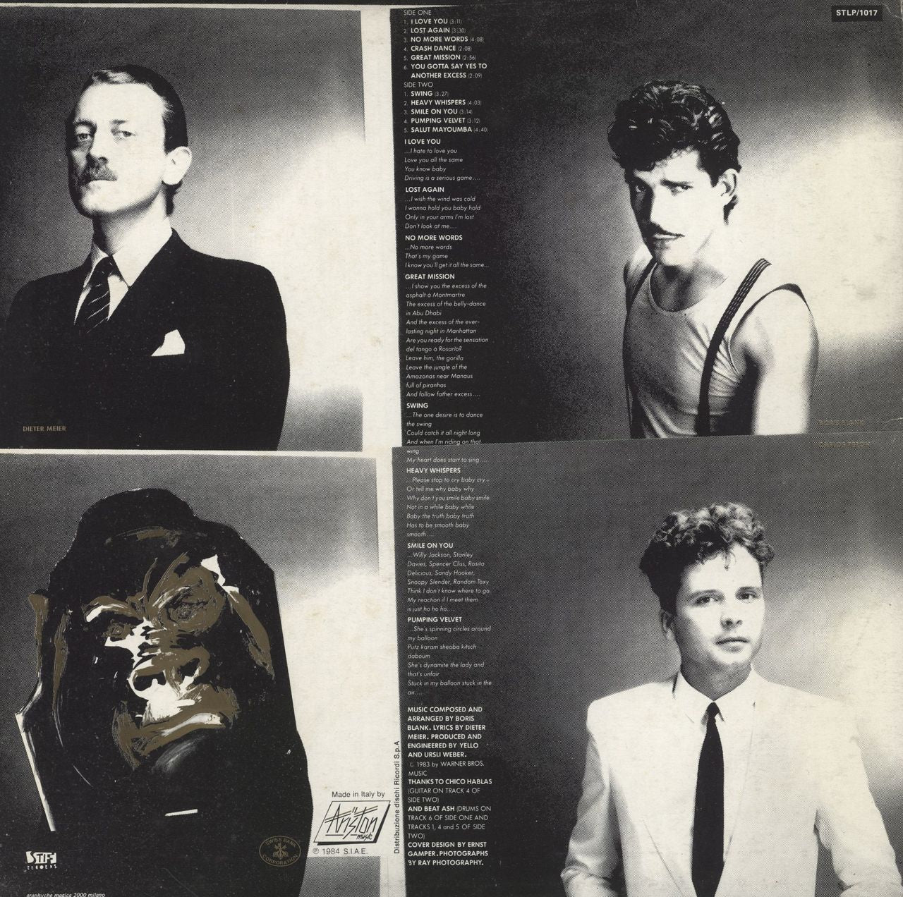 Yello You Gotta Say Yes To Another Excess Italian Vinyl LP